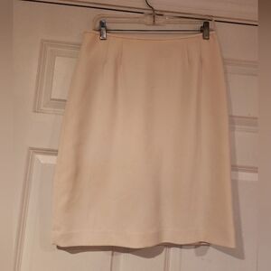 Le Suit off white lined dress skirt 8P